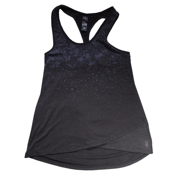 Heart R8 Activewear Tank Top, Ladies Size Small, Dark Gray, Racerback Style - Picture 1 of 3